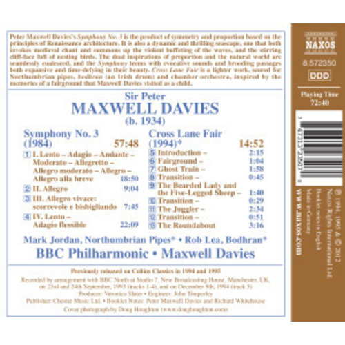 Naxos Maxwell Davies: Symphony 3