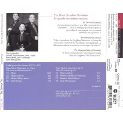 Beethoven: Piano Trios, Op. 1,