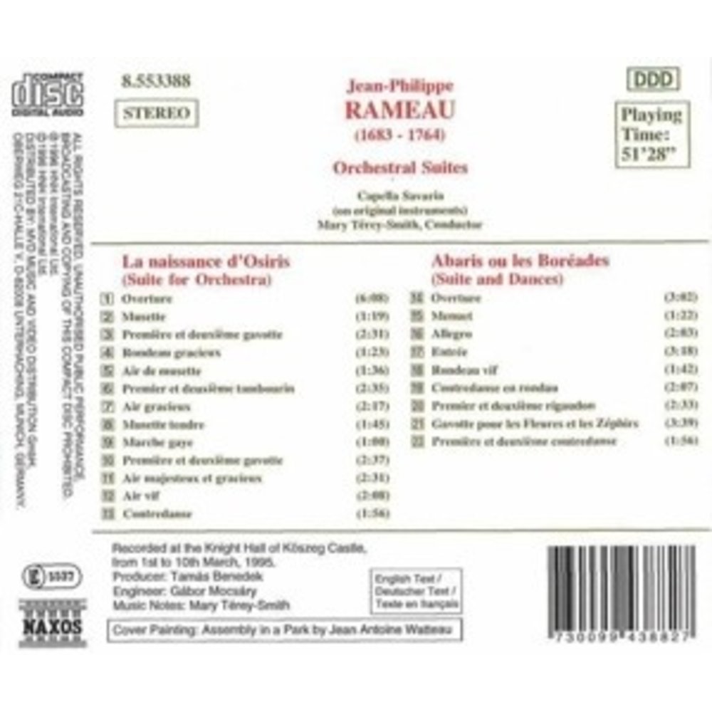 Naxos Rameau: Orchestral Suites