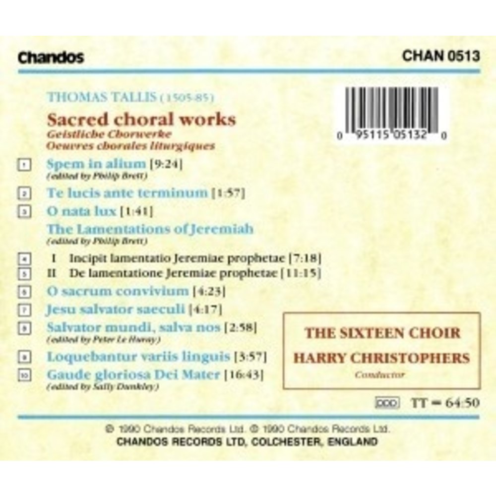 CHANDOS Sacred Choral Works