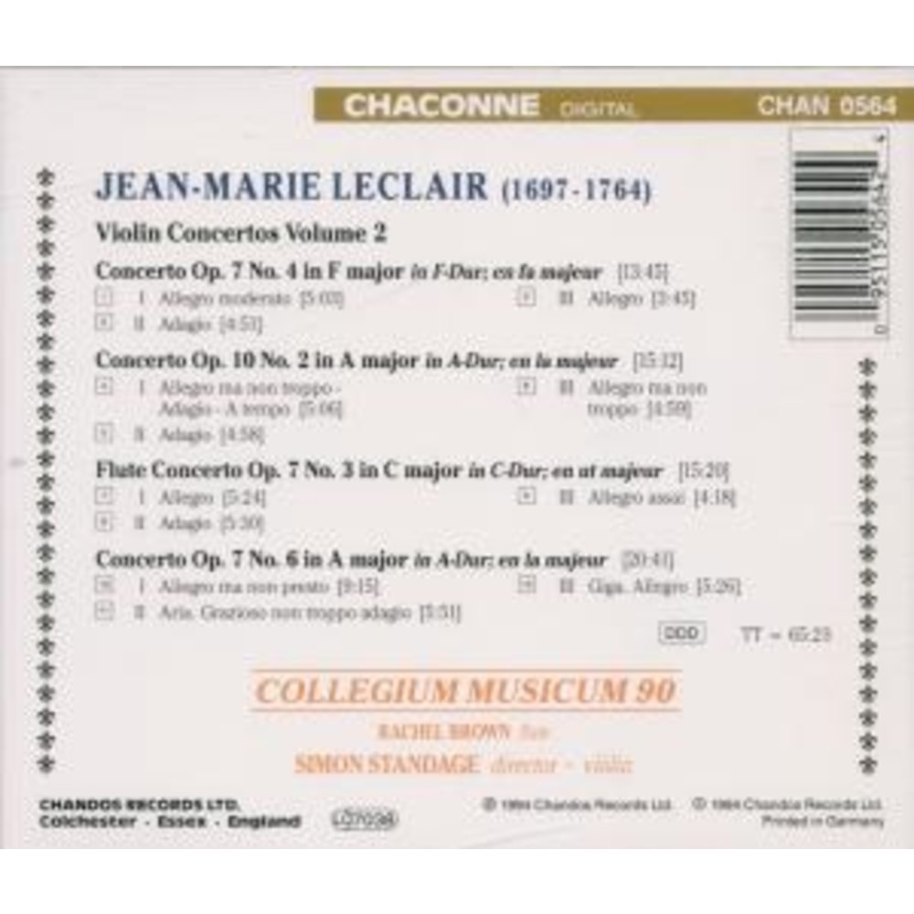 CHANDOS Violin Concertos Vol. 2