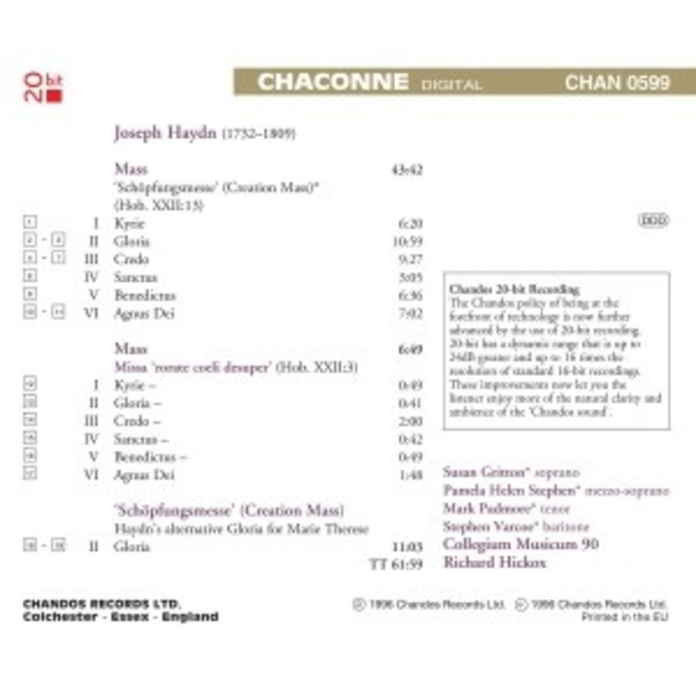 CHANDOS Creation Mass