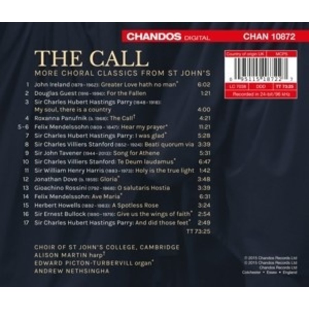 CHANDOS The Call More Choral Classics