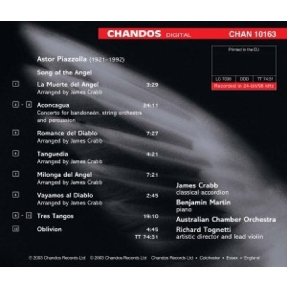 CHANDOS Song Of The Angel