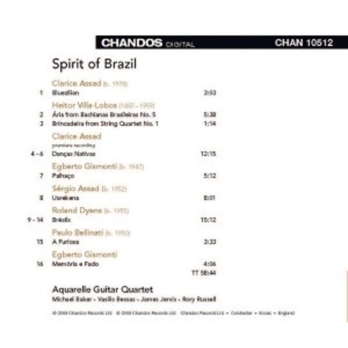 CHANDOS Spirit Of Brazil Guitar Works