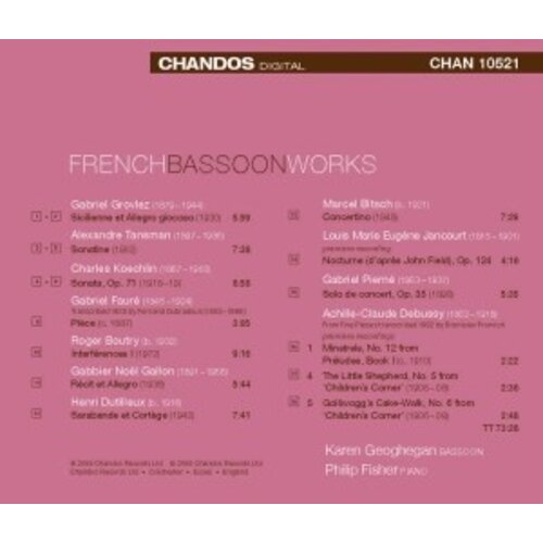 CHANDOS French Bassoon Works