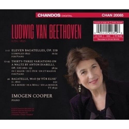 CHANDOS Imogen Cooper Plays Beethoven