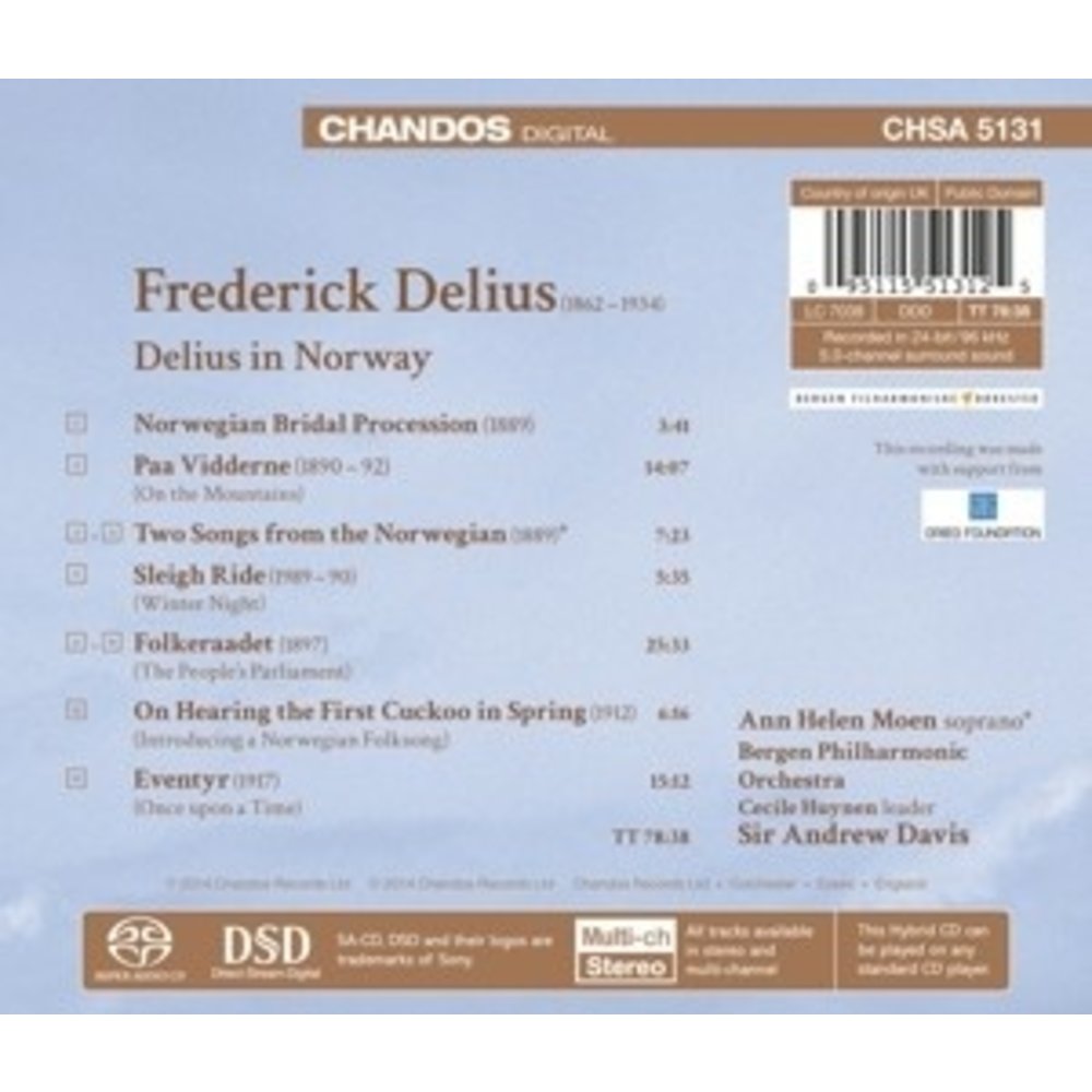CHANDOS Delius In Norway