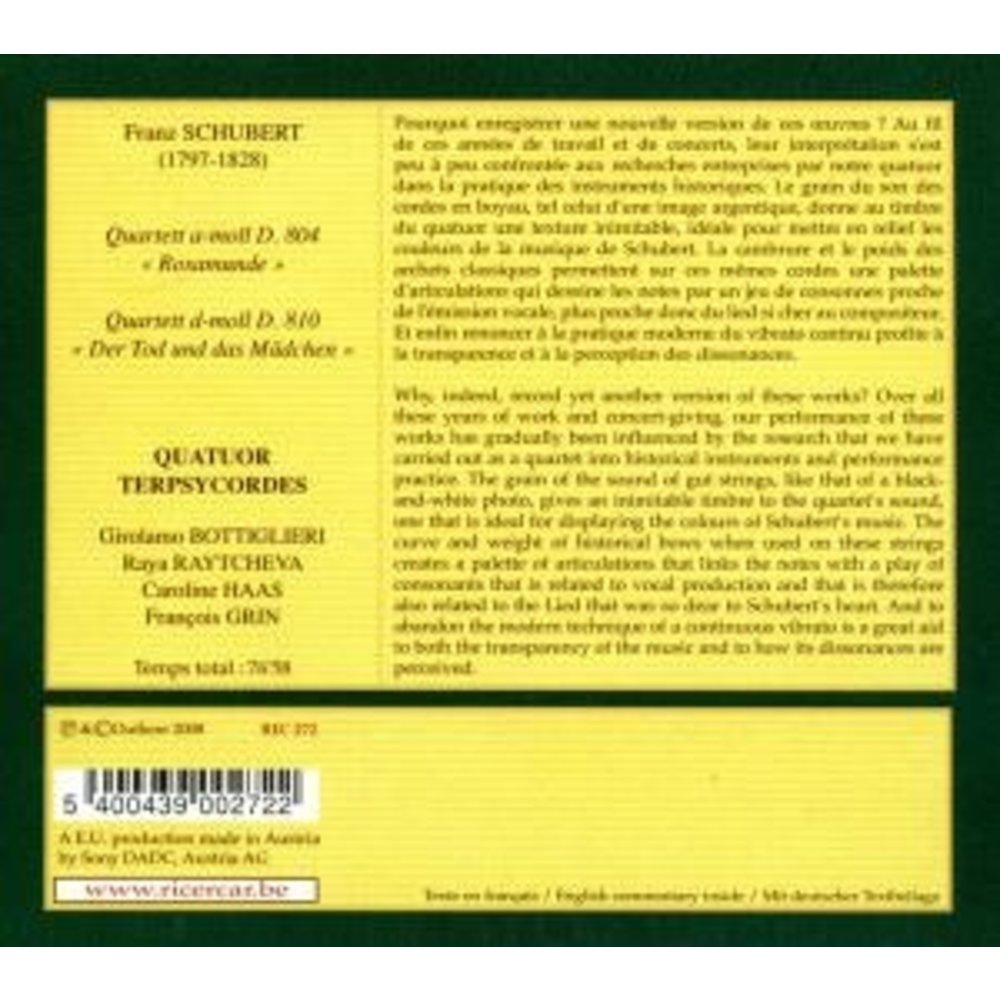 Ricercar Der Tod Und Das Madchen Rosamunde