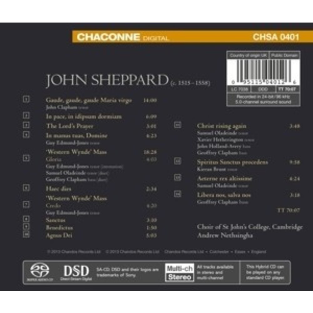 CHANDOS Gaude Gaude Gaude Maria Virgo