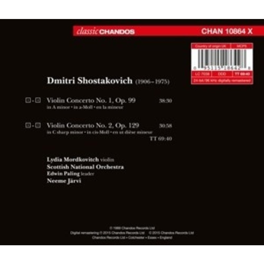 CHANDOS Violin Concertos 1 & 2