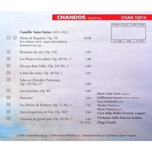 CHANDOS Messe De Requiem Part Songs