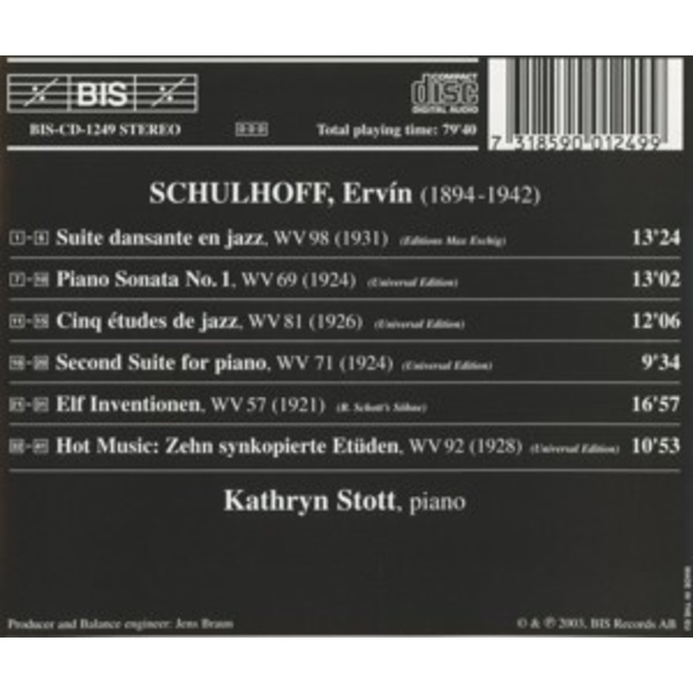 BIS Schulhoff - Piano