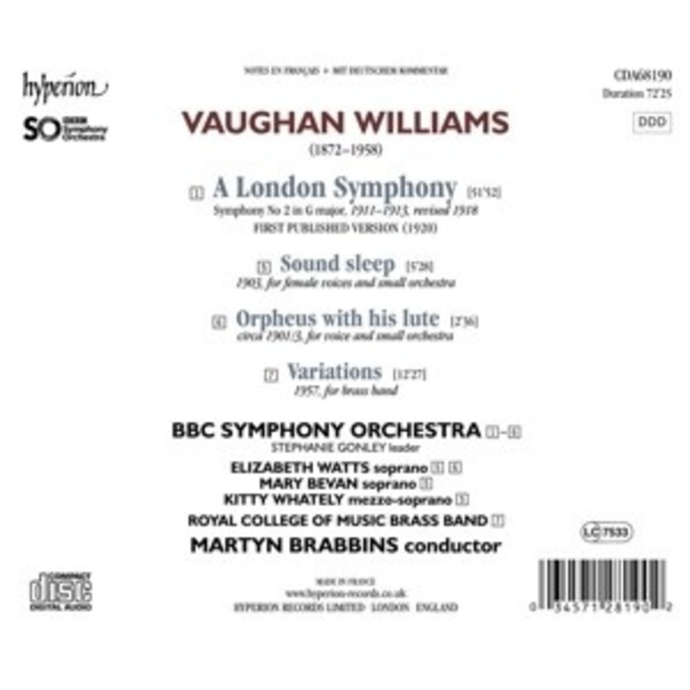 Hyperion A London Symphony (1920 Version)