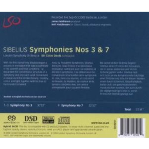 LSO LIVE Symphonies Nos 3 & 7