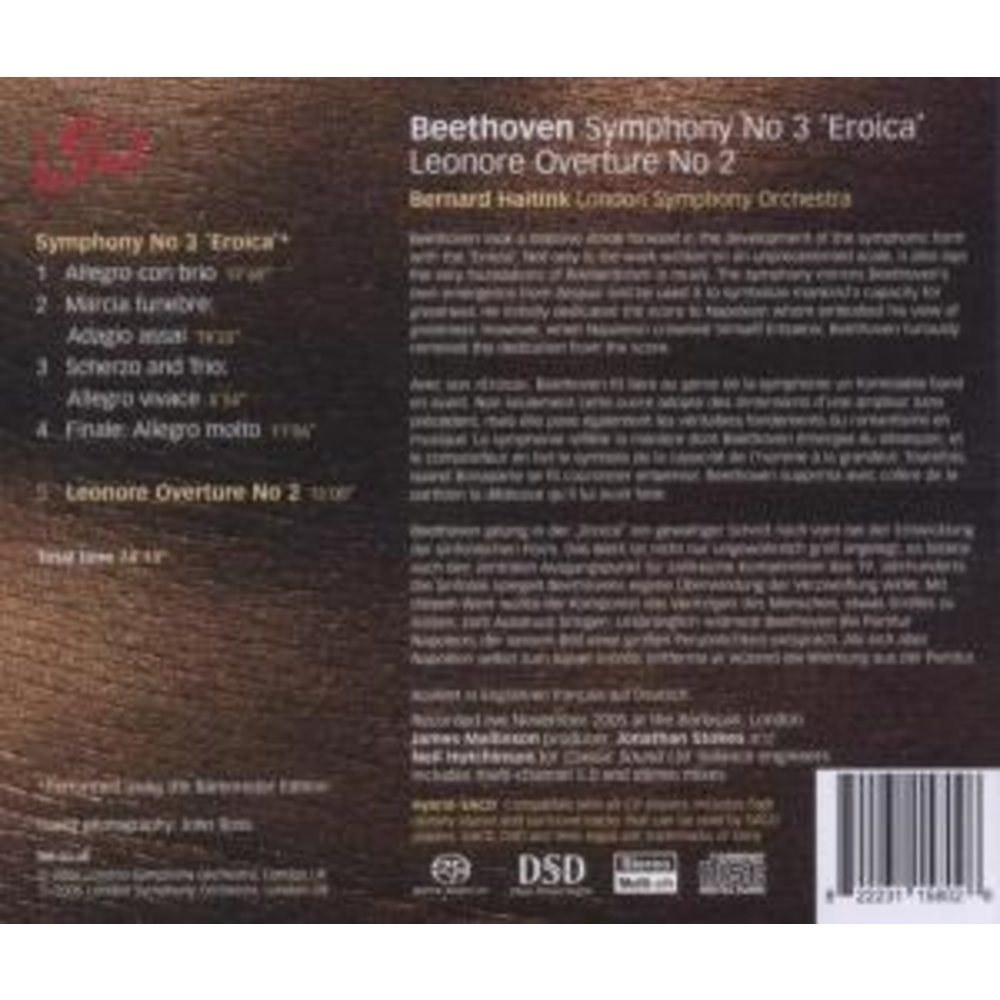 LSO LIVE Beethoven / Symphonie No. 3