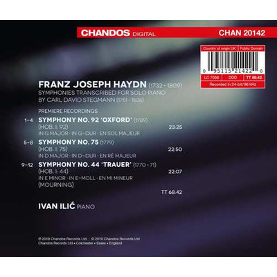 Haydn Symphonies Transcribed By Car