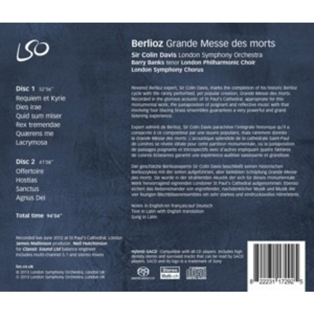 LSO LIVE Grande Messe Des Morts