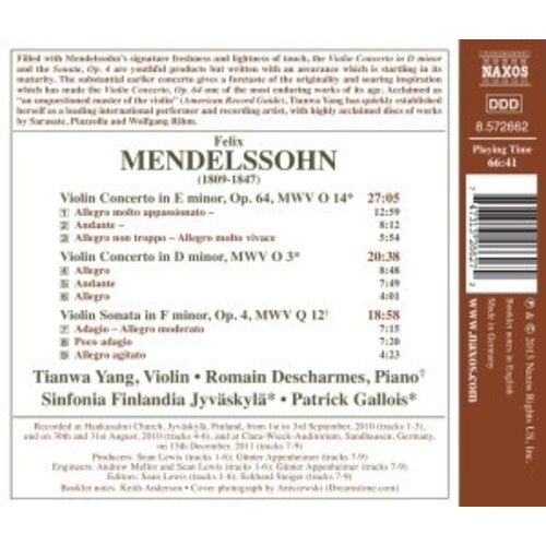 Naxos Mendelssohn: Violin Concertos