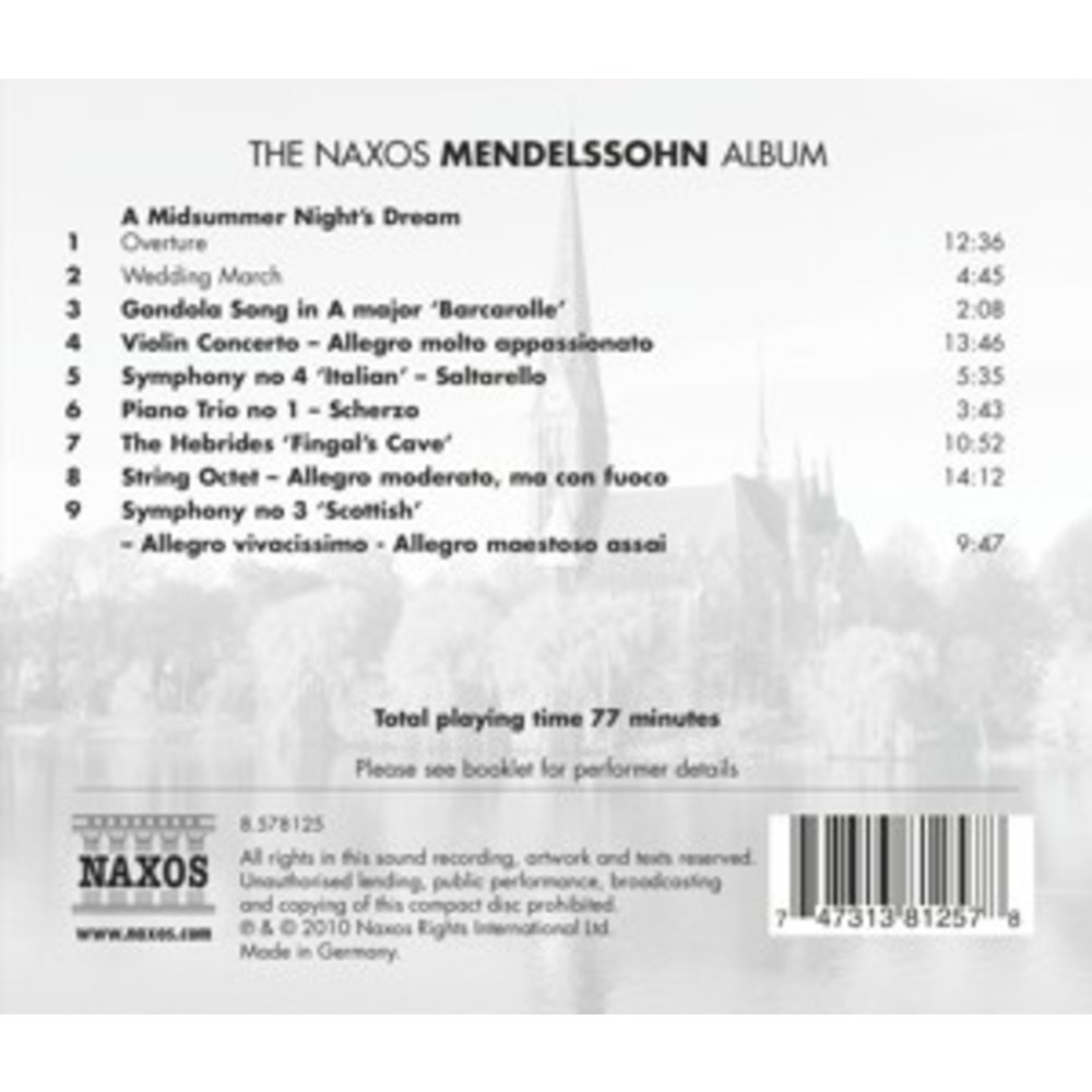 Naxos Naxos Mendelssohn Album