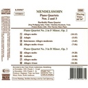Naxos Mendelssohn:piano Quartets 2&3