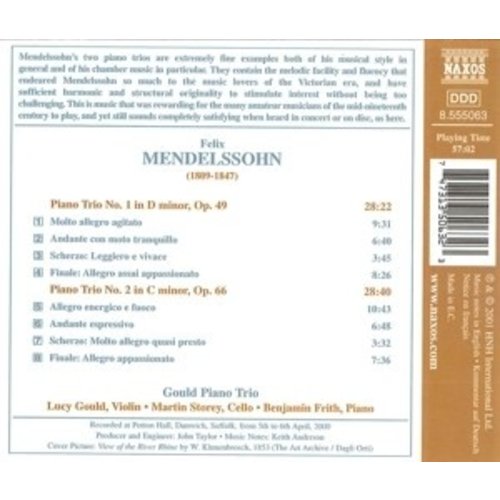 Naxos Mendelssohn:piano Trios No.1&2