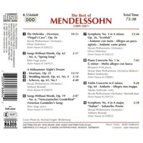 Naxos The Best Of Mendelssohn