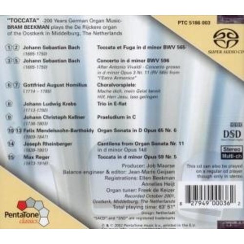 Pentatone Toccata:200 Years -Sacd-