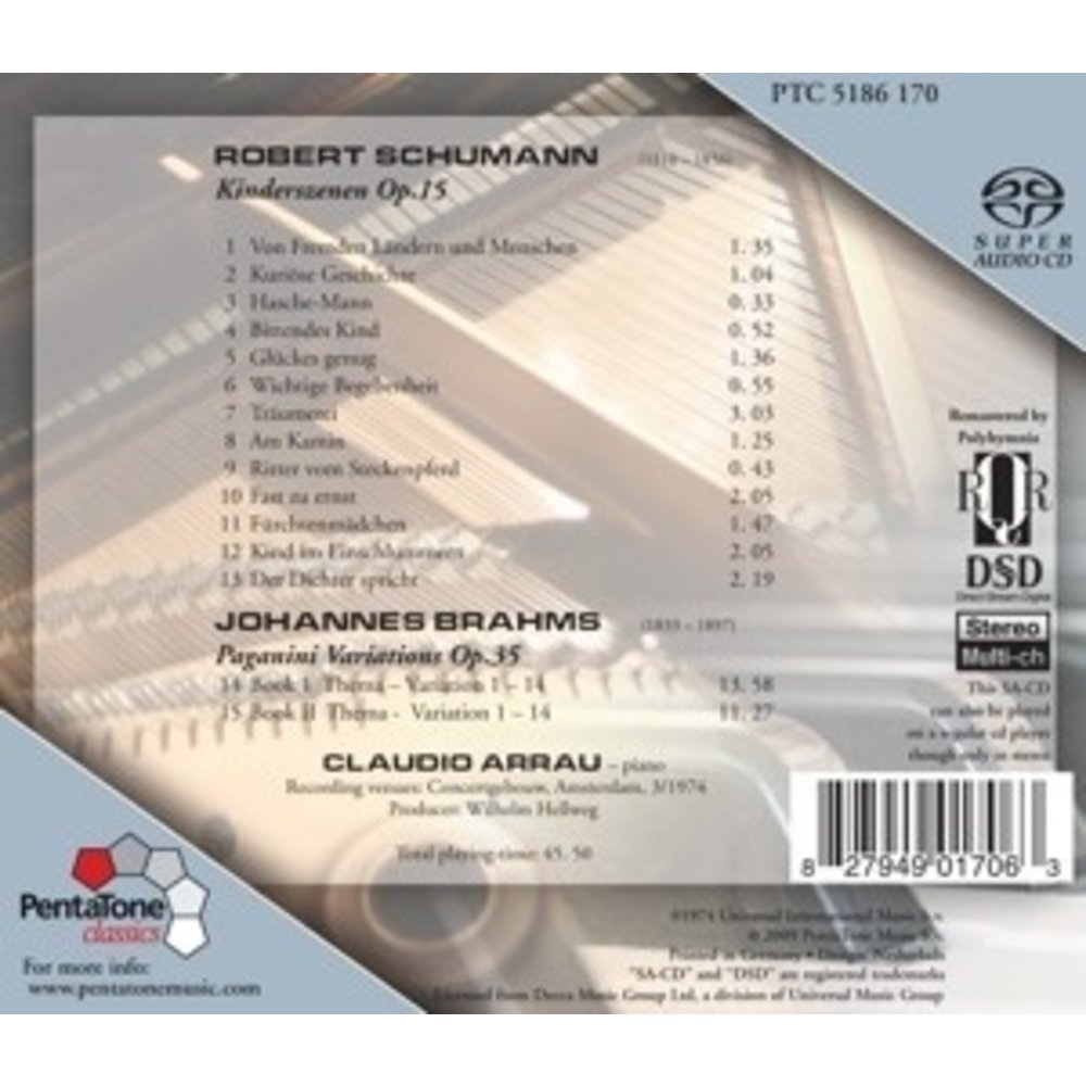 Pentatone Kinderszenen/Paganini Variations