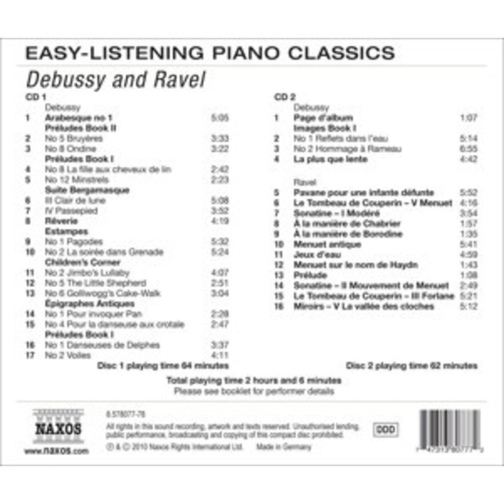 Naxos Easy Listening: Debussy/Ravel