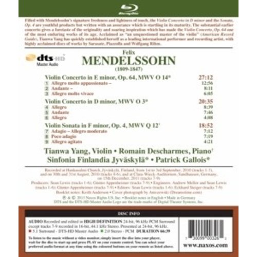 Naxos Mendelssohn: Violin Ctos. (Bd)