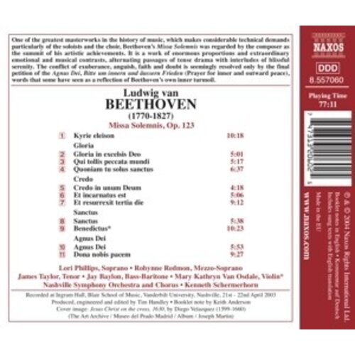 Naxos Beethoven: Missa Solemnis