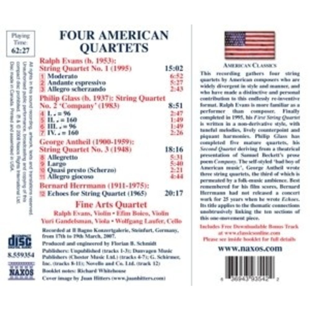 Naxos Four American Quartets