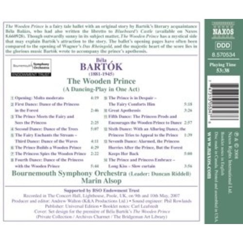 Naxos Bartok: The Wooden Prince