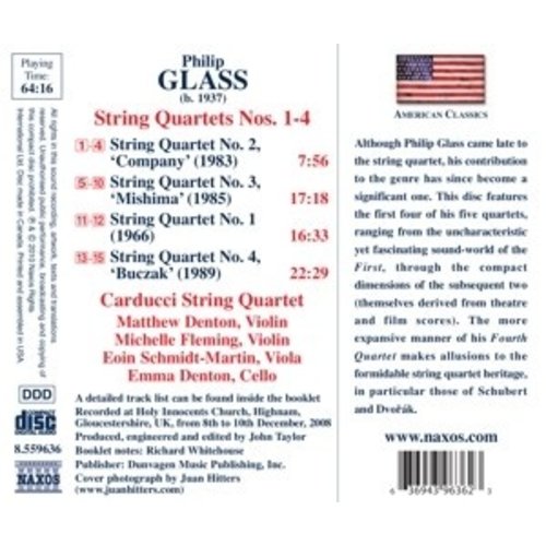 Naxos Glass: String Quartets 1-4