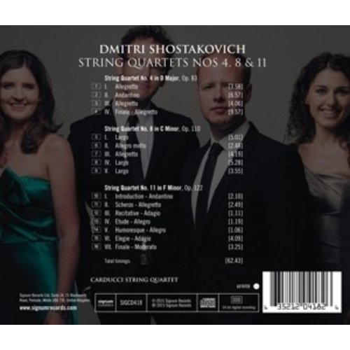 Shostokovich: String Quartets Nos. 4, 8 & 11