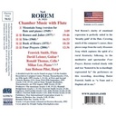 Naxos Rorem: Chamber Music + Flute Naxos Rorem: Chamber Music + Flute