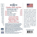 Naxos Rorem: Chamber Music + Flute