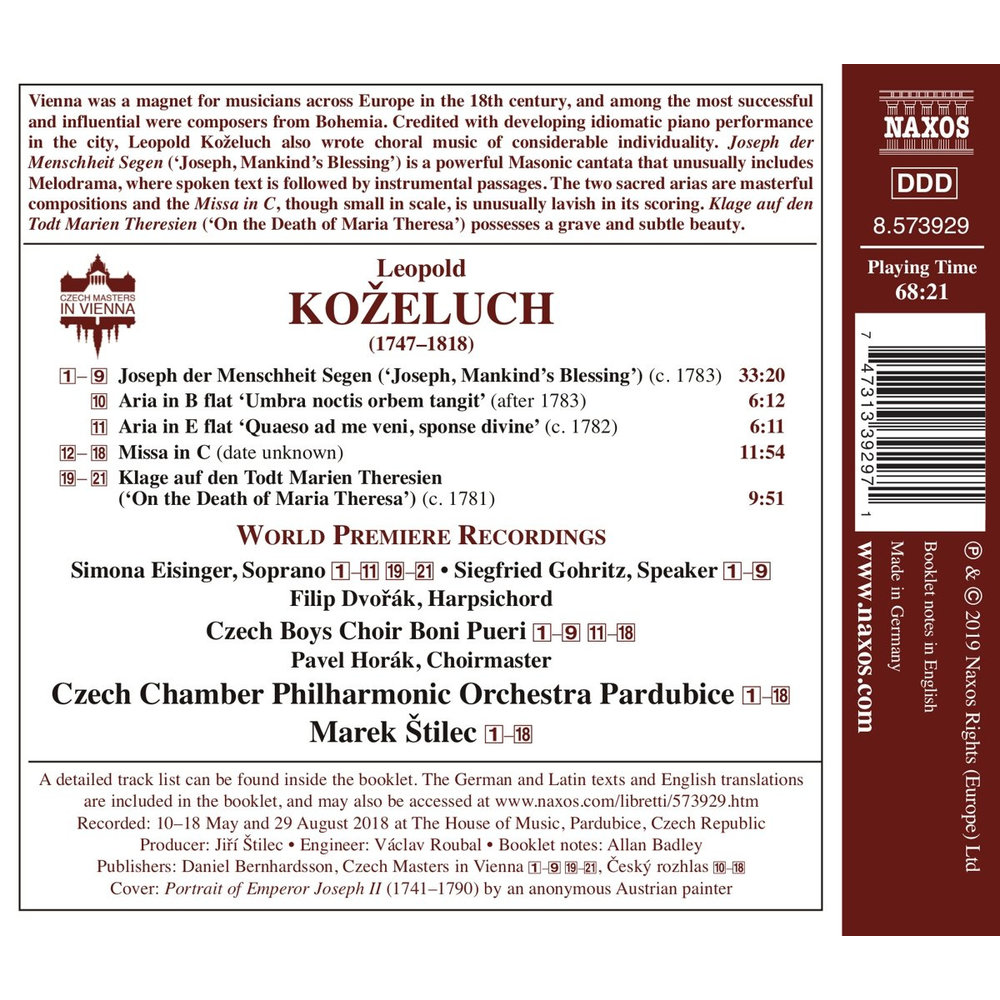 Naxos Joseph Der Menschheit Segen