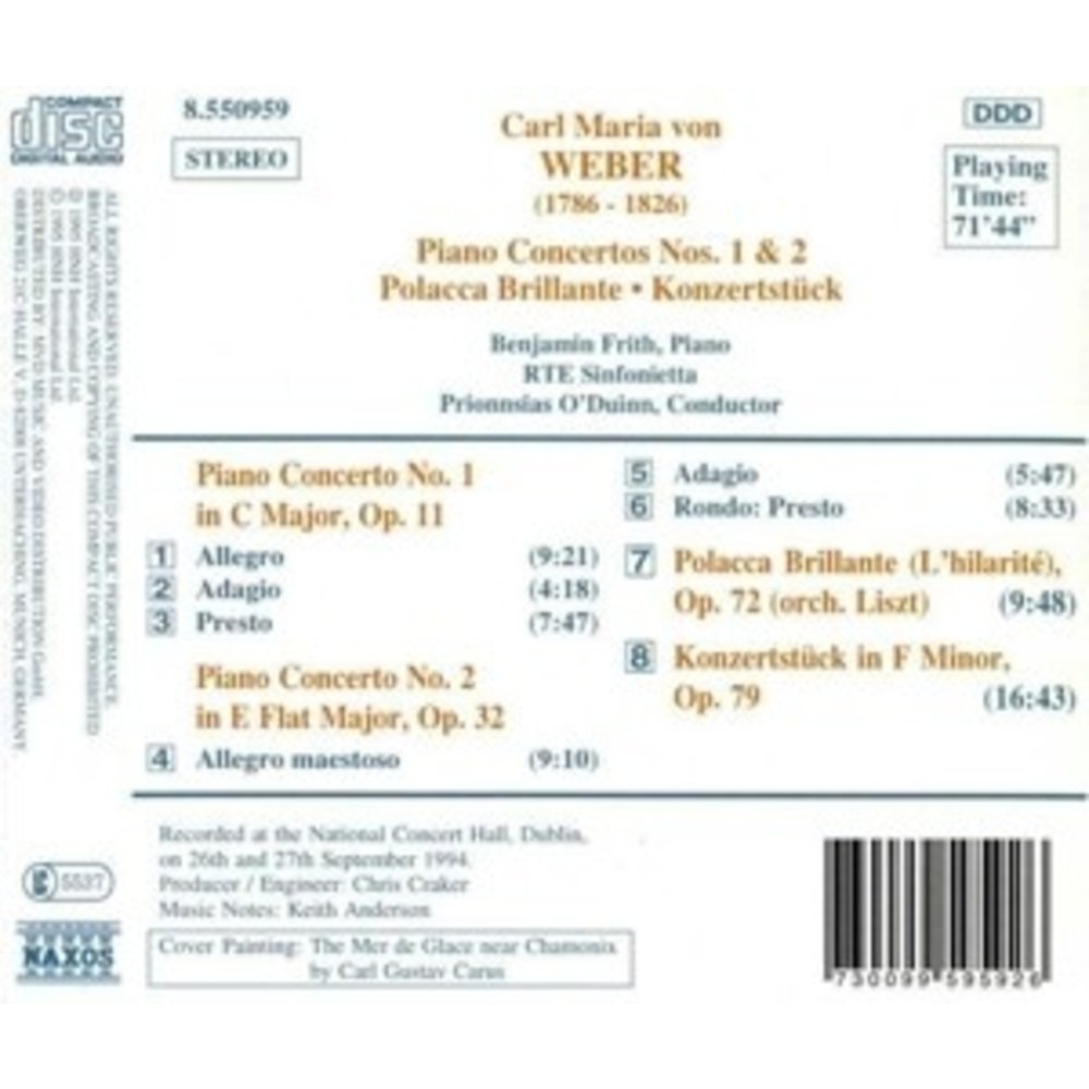 Naxos Weber: Piano Concertos 1 & 2