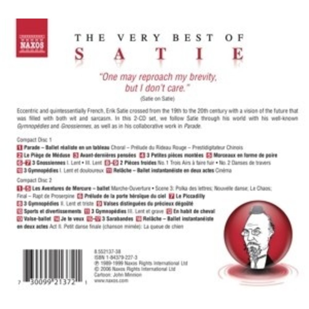 Naxos The Very Best Of Satie