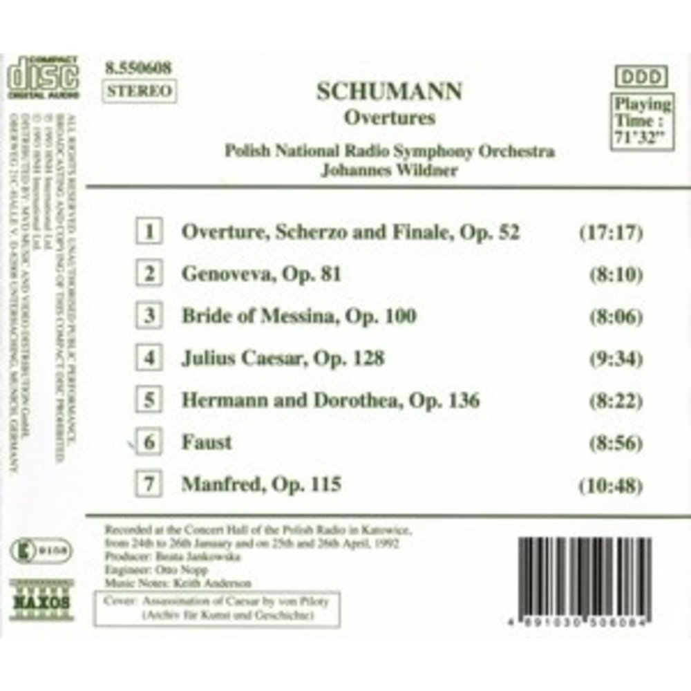 Naxos Schumann: Overtures