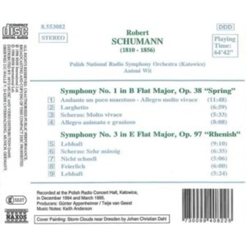 Naxos Schumann: Symphonies 1 & 3