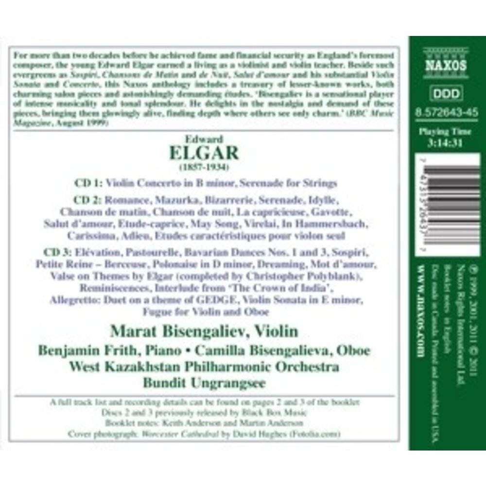 Naxos Elgar: The Violin Music