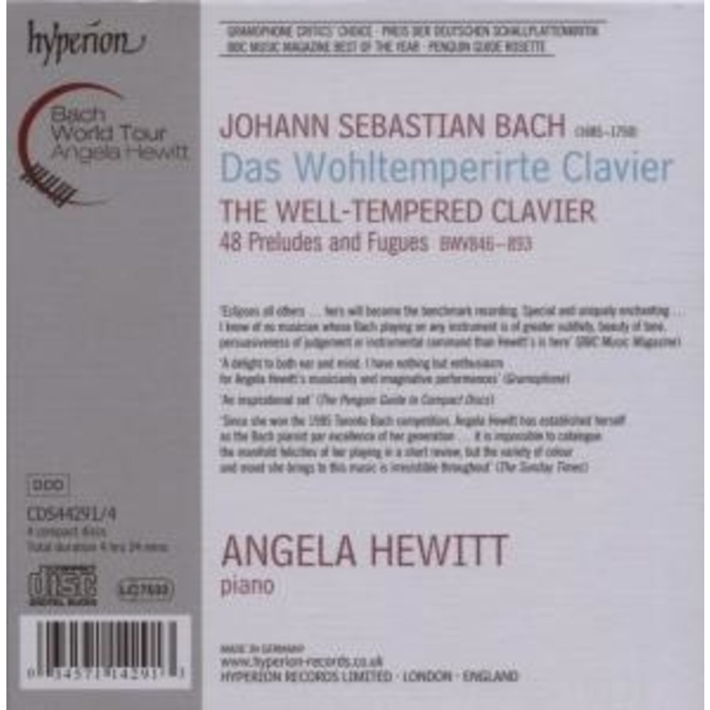 Hyperion The Well-Tempered Clavier