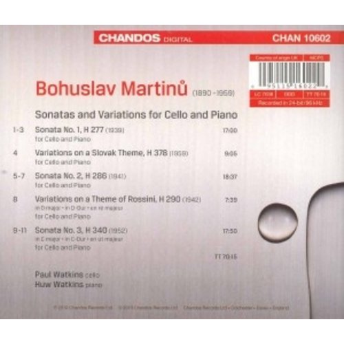 CHANDOS Martinu / Cello Sonatas