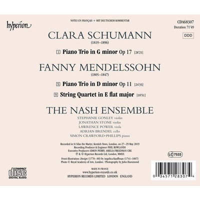 Schumann, Mendelssohn: Piano Trios & String Quartet