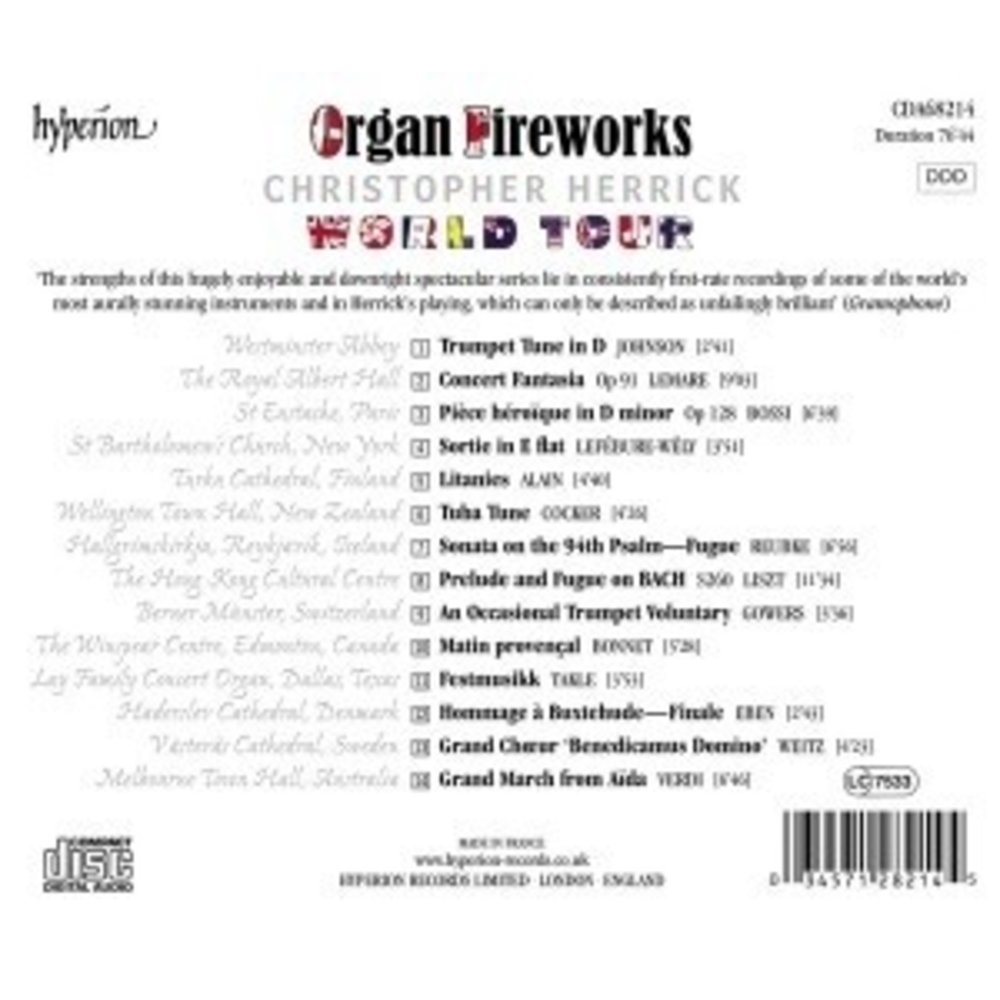 Hyperion Organ Fireworks - World Tour