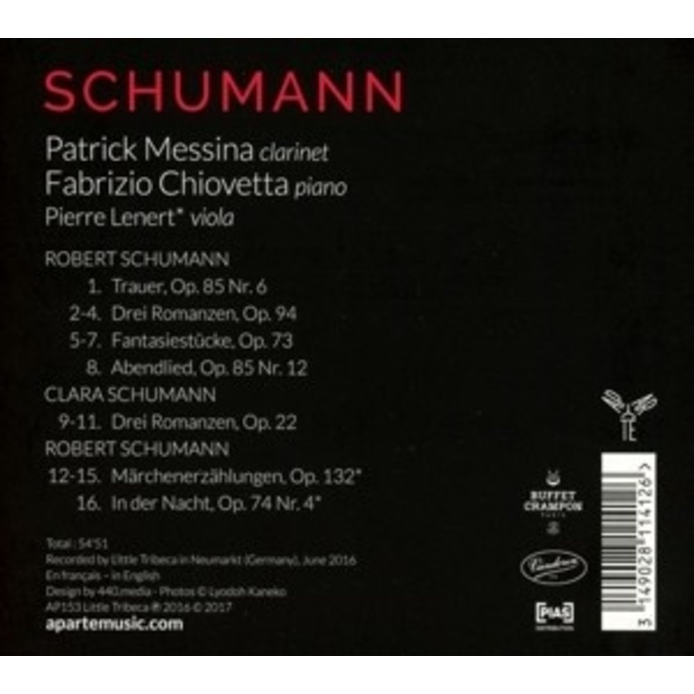 Aparté Schumann / Music For Clarinet