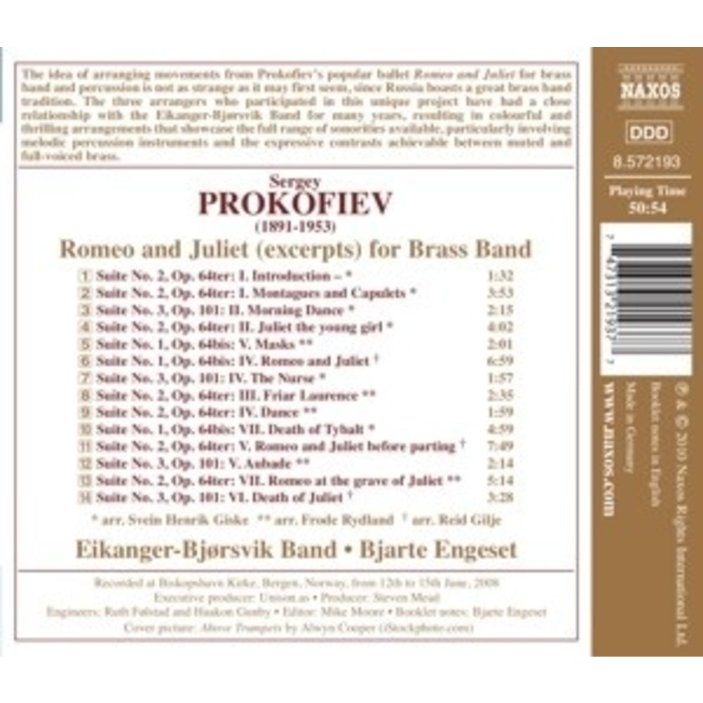 Naxos Prokofiev: Romeo And Juliet
